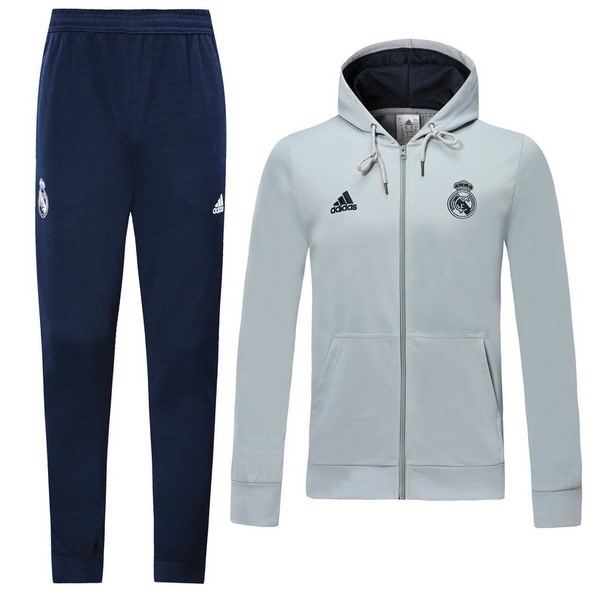 Survetement Real Madrid 2019-20 Bleu Gris